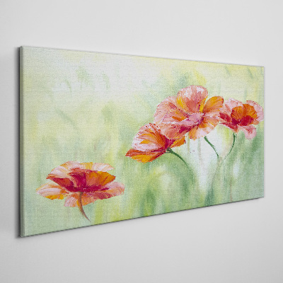 Flowers in pastel shades Canvas Wall art