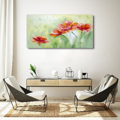 Flowers in pastel shades Canvas Wall art