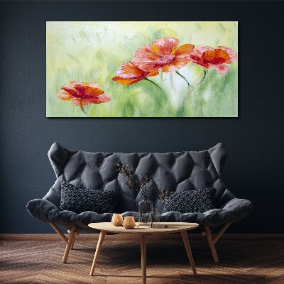 Flowers in pastel shades Canvas Wall art