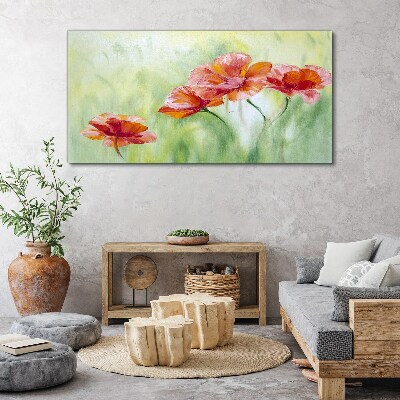 Flowers in pastel shades Canvas Wall art
