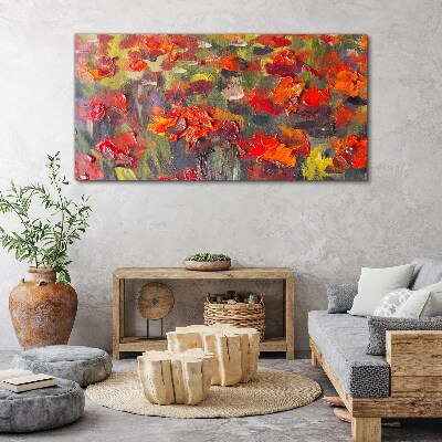 Poppies flowers painting Canvas print