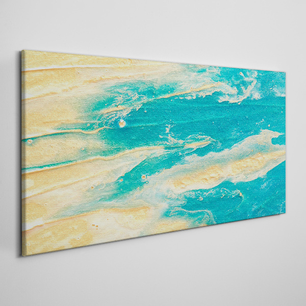 Ocean waves on the sand Canvas print