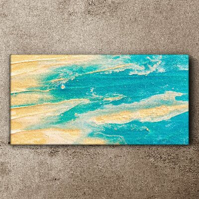 Ocean waves on the sand Canvas print