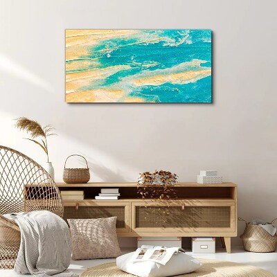 Ocean waves on the sand Canvas print