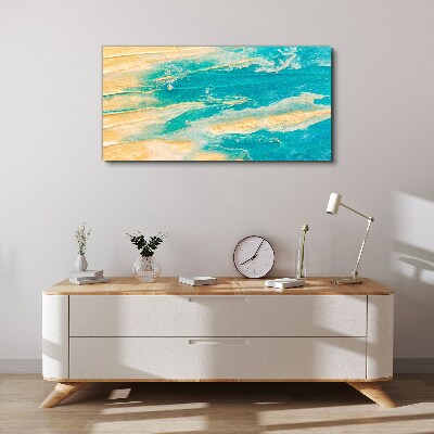 Ocean waves on the sand Canvas print