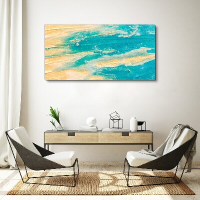 Ocean waves on the sand Canvas print