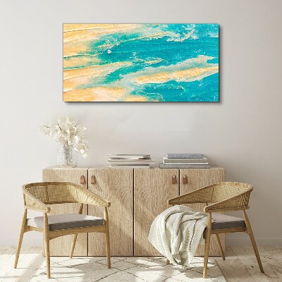 Ocean waves on the sand Canvas print