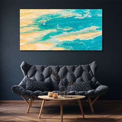 Ocean waves on the sand Canvas print