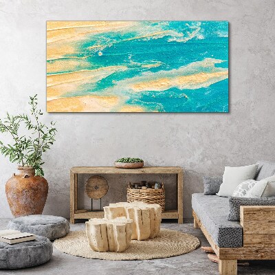 Ocean waves on the sand Canvas print