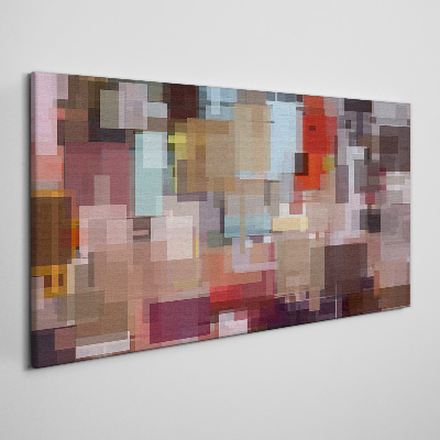 Abstract Mosaic of Colors Canvas print