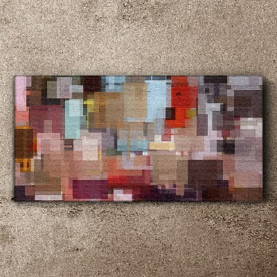 Abstract Mosaic of Colors Canvas print