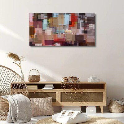 Abstract Mosaic of Colors Canvas print