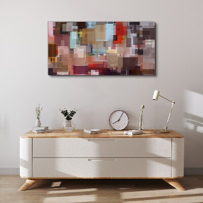 Abstract Mosaic of Colors Canvas print