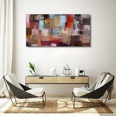 Abstract Mosaic of Colors Canvas print
