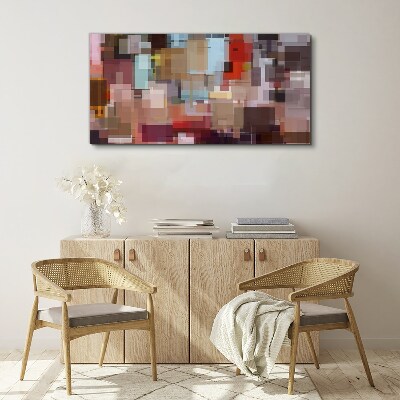 Abstract Mosaic of Colors Canvas print