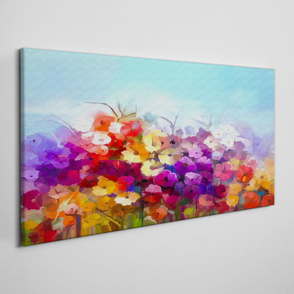Colorful floral landscape in spring Canvas print