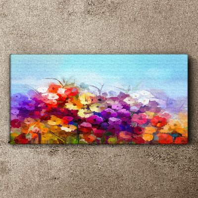 Colorful floral landscape in spring Canvas print