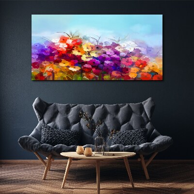 Colorful floral landscape in spring Canvas print