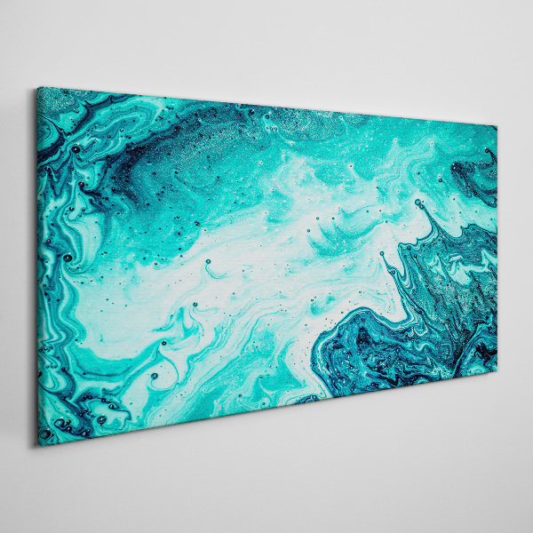 Blue waves in the sea depths Canvas Wall art