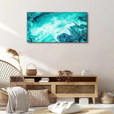 Blue waves in the sea depths Canvas Wall art