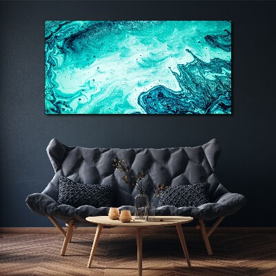 Blue waves in the sea depths Canvas Wall art