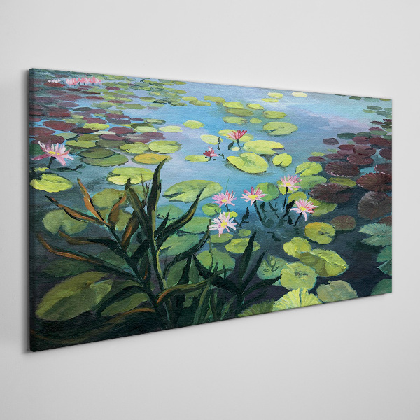 Water lilies Canvas Wall art