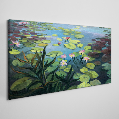 Water lilies Canvas Wall art