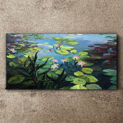 Water lilies Canvas Wall art