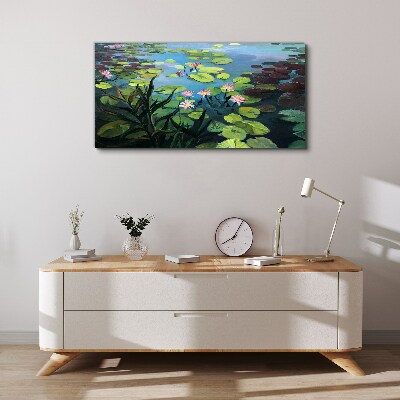 Water lilies Canvas Wall art