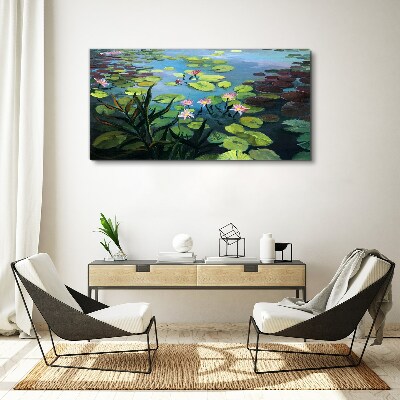 Water lilies Canvas Wall art