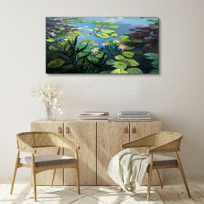 Water lilies Canvas Wall art
