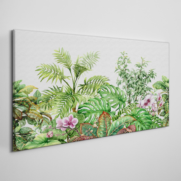 Tropical oasis of greenery Canvas Wall art