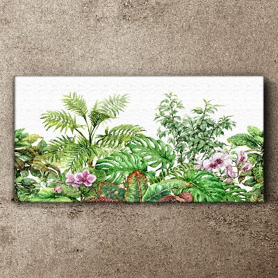Tropical oasis of greenery Canvas Wall art