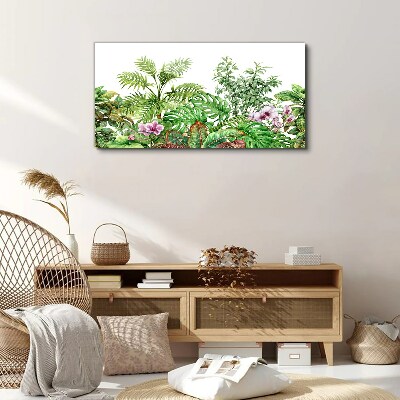 Tropical oasis of greenery Canvas Wall art