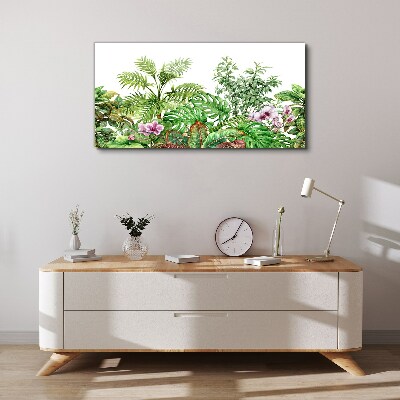 Tropical oasis of greenery Canvas Wall art