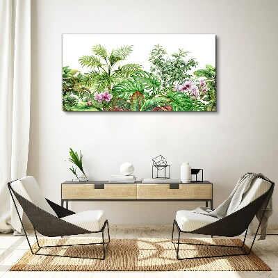 Tropical oasis of greenery Canvas Wall art