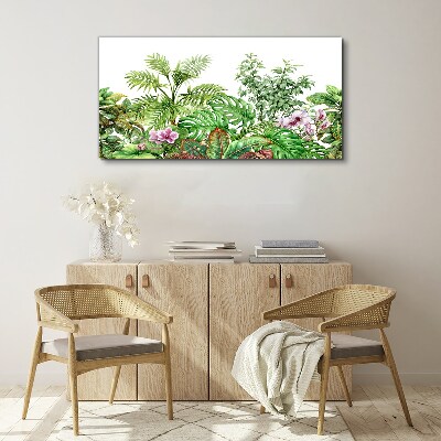 Tropical oasis of greenery Canvas Wall art