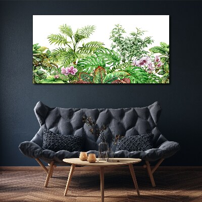 Tropical oasis of greenery Canvas Wall art
