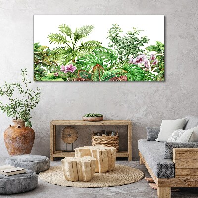 Tropical oasis of greenery Canvas Wall art