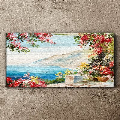 Painting sea Canvas print