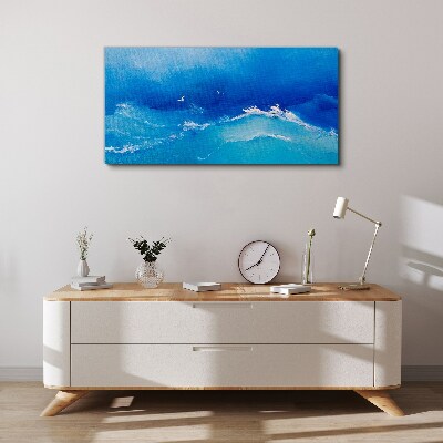 Calm ocean waves Canvas Wall art