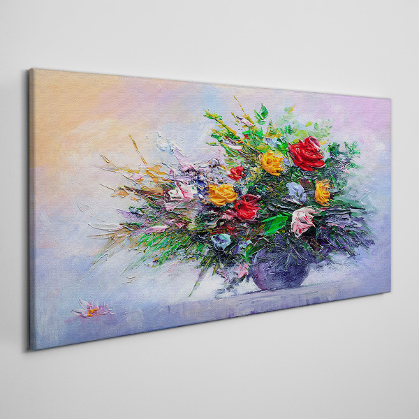 Spring bouquet of flowers Canvas print