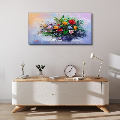 Spring bouquet of flowers Canvas print