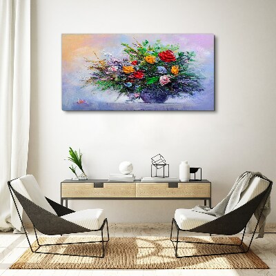 Spring bouquet of flowers Canvas print