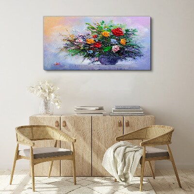 Spring bouquet of flowers Canvas print