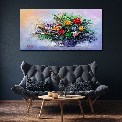 Spring bouquet of flowers Canvas print
