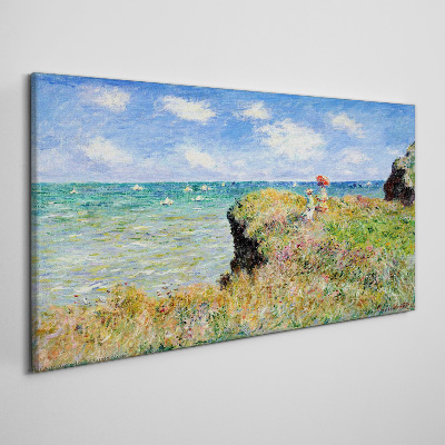 Cliff Walk at Pourville Claude Monet Canvas print