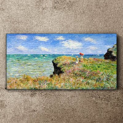 Cliff Walk at Pourville Claude Monet Canvas print