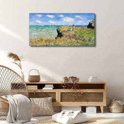 Cliff Walk at Pourville Claude Monet Canvas print