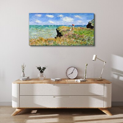 Cliff Walk at Pourville Claude Monet Canvas print